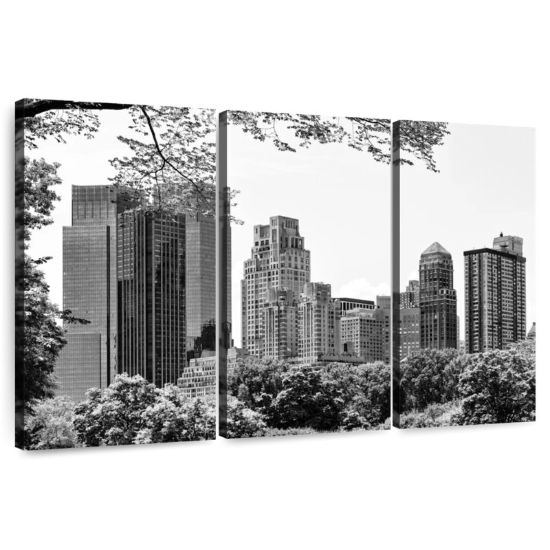 Nicci Central Park Buildings, 20" H x 33" W