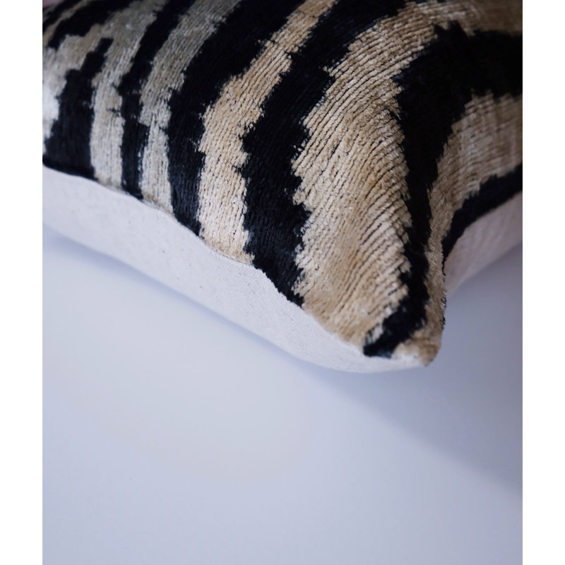 Frye Silk Lumbar Pillow Cover & Insert, Ikat 8