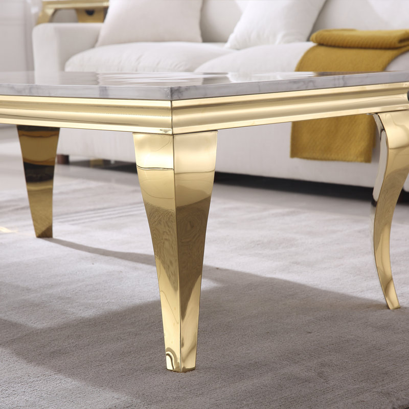Ensemble de table de salon 3 pièces, Gold