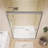 46"-48" W x 72" H Framed Double Sliding Shower Door in Brushed Nickel with Clear Tempered Glass, Dual Handles-133944992-134316722