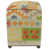 Beige / bleu / rouille / laine verte est en rupture de stock
