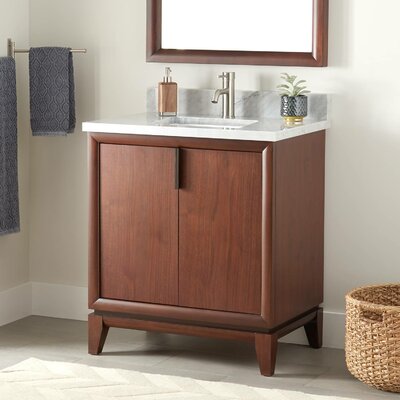 30"" Talyn Single Bathroom Vanity Set with Oval Undermount Sink -  Signature Hardware, 449346