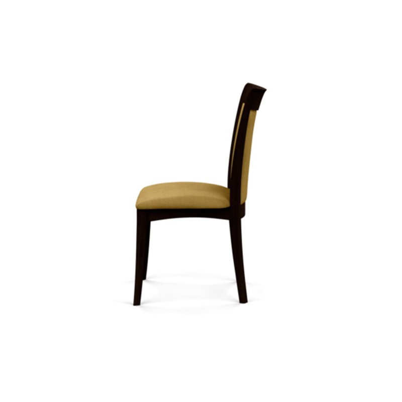 Morgan Leather Dining Chair, Smoke Cherry, Onyx Microsuede