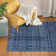Modern Farmhouse Moroccan Geometric Dark Blue Area Rug
