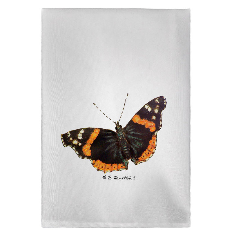 Serviette à main papillon admiral Ilya