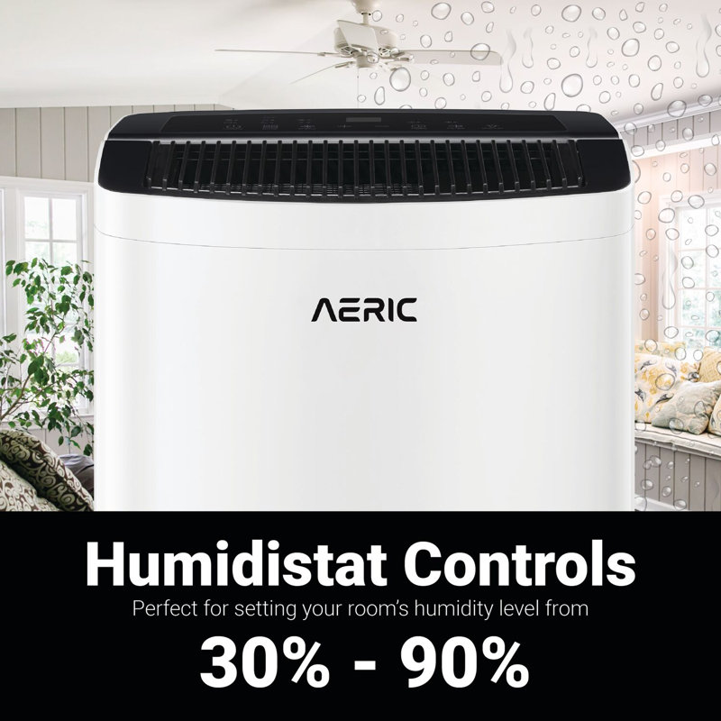Aeric White 35-Pint Portable Energy Star Dehumidifier