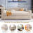 Upholstered Teddy Daybed With Storage Armrests, Trundle And Bluetooth Audio System-2069348024-2069348022