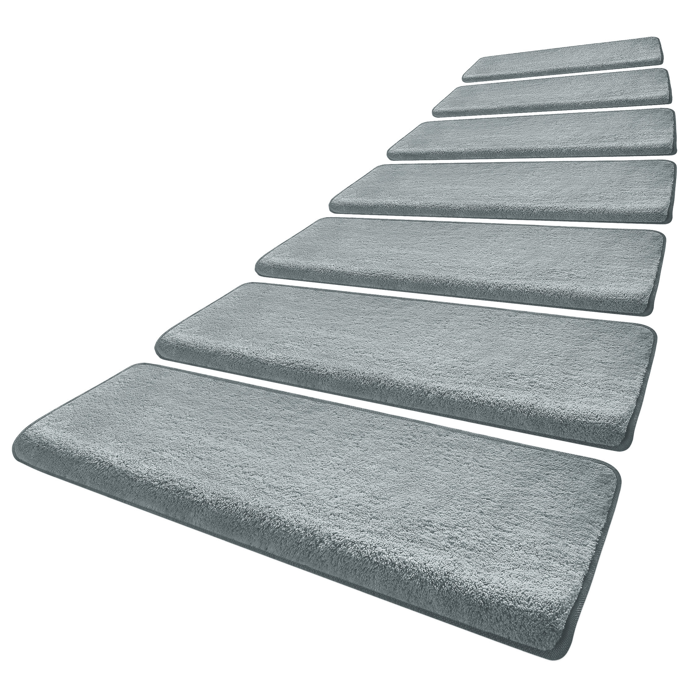 Eider & Ivory™ Monterey Ultra Plush Soft Bullnose Stair Treads | Wayfair