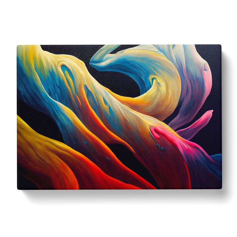 Tranquil Abstract Art - Wrapped Canvas Print, 40cm H x 60cm W x 3cm D