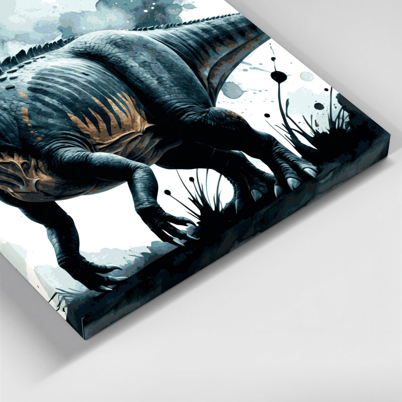 «Dinosaur Titanosaurus Blue», art mural sur toile, H 32 po x l 32 po