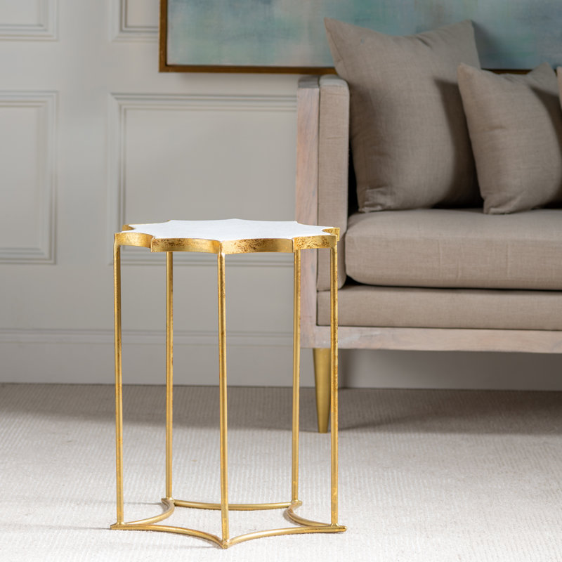 Hathorn Marble Top End Table
