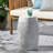 RUBY Side Table, Lace Cut Metal End Table For Outdoor & Indoor Use, Barrel Shape Accent Table With No Assembly Needed For Garden, Patio, Living Room, Backyard Decor-1429158597