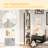 Imron Narrow Bookcase, Tall Corner Bookshelf for Bedroom, Living Room, Study-592389943-553525076