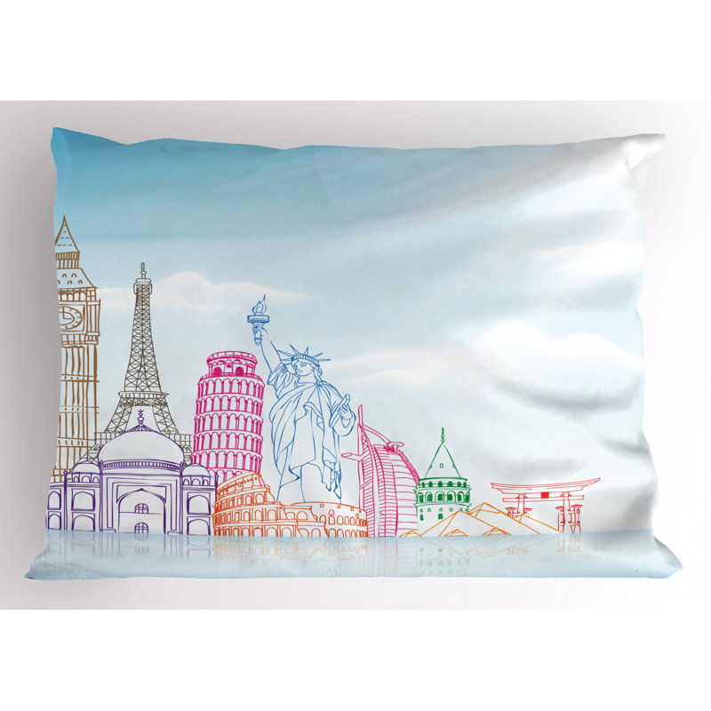 Polyester Toile Sham Set, King