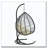 Egg Swing Chair Foldable Sturdy Frame Plush Cushion-891322455-891322475