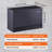 Black Steel Flip-Top Tool Cabinet with Adjustable Shelves