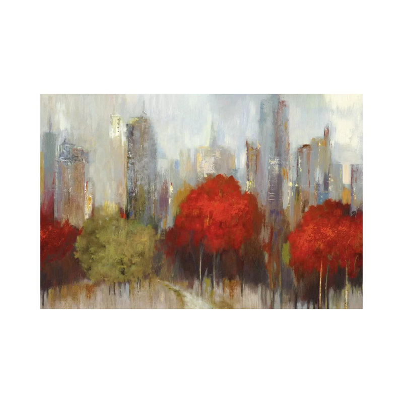 Downtown I 1 Piece Painting on Canvas, 66.04 cm H x 45.72 cm W x 1.91 cm D, Wrapped Canvas