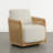 Linen-like Upholstered Swivel Accent Chair-122091995