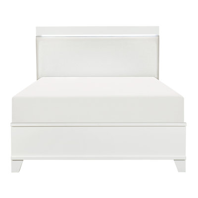 Haris Upholstered Headboard Led Bed