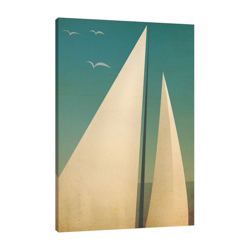 «Sails I» par Ryan Fowler - reproduction d'art sur toile tendue, H 42 po x l 28 po x P 1,5 po