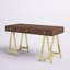 Bureau d'écriture à bascule moderne avec base dorée Pangea Home Griley -250123909