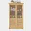 Armoire de rangement autoportante pour garde-manger avec portes en verre et 4 tiroirs intégrés-130624622