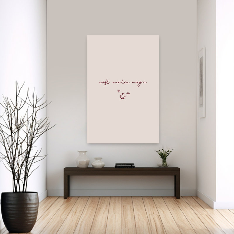 «Soft Winter Magic Delicate Dreamy Peaceful Winter Landscape», impression murale, H 60 po x l 40 po