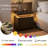 Modern Nightstand With LED Light And 2 Drawers-1399984894