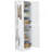 Tall Bathroom Storage Cabinet, Freestanding Storage Cabinet with Hook and Adjustable Shelf, MDF Board (Old Sku:WF326356AAK)-51923194