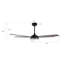 Ventilateur de plafond standard à DEL à 5 pales Ahriya avec télécommande et ensemble d'éclairage inclus-28156517-78298008
