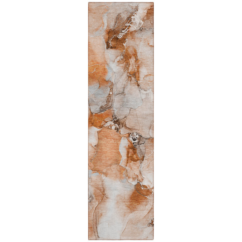 Tapis intérieur / extérieur Kinslee, Tapis de couloir 2 pi 3 po x 7 pi 6 po