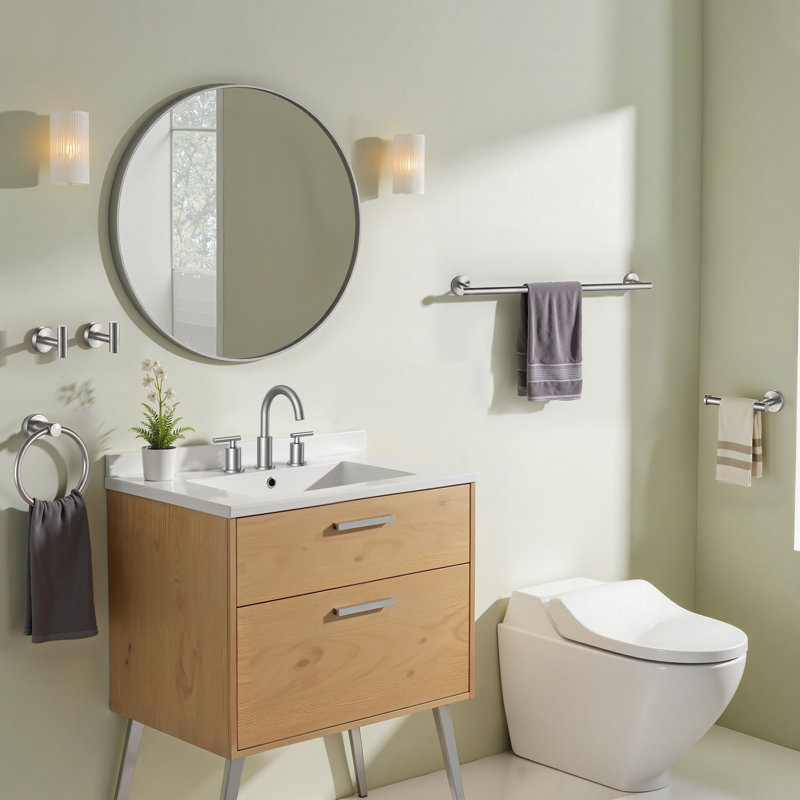 5 - Piece Bathroom Hardware Set, Brushed Nickel