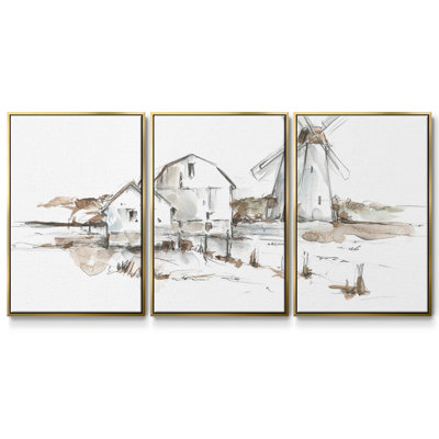 " Old Mill Farm I " 3 - Pieces