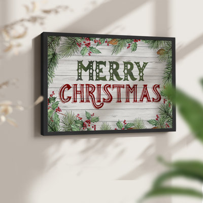 Verdure de Noël - reproduction encadrée - réaménageable