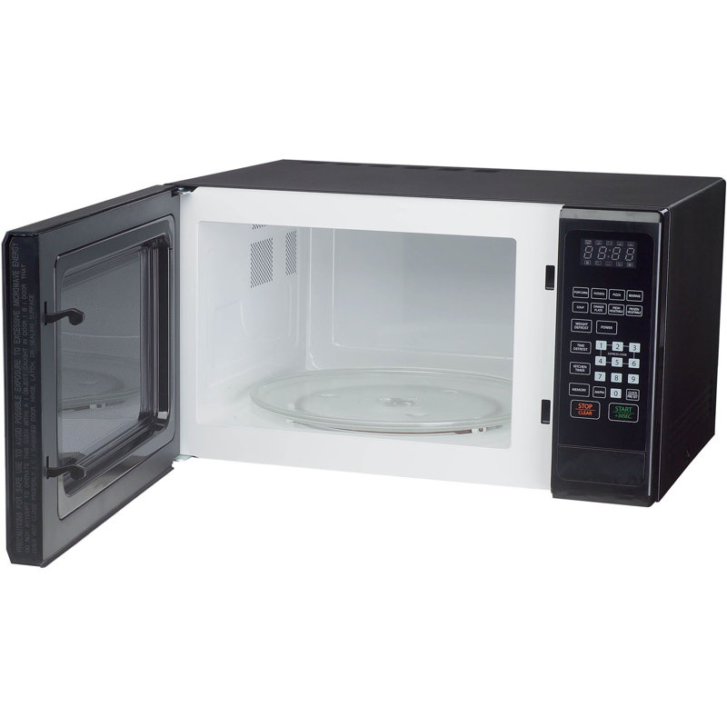 Micro-onde 1,1 pieds cubes avec affichage numérique 1000 watts Magic Chef, Noir