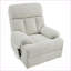 Fauteuils inclinables pour adultes, fauteuil inclinable électrique en tissu | Siège de cinéma maison surdimensionné gris clair avec télécommande Poche latérale-1231284418