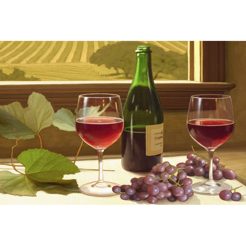 Wine Country - Napa by Matt Patterson - Wrapped Canvas Painting, 61cm H x 91cm W x 3.8cm D