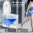 COZIWIZI Smart Bidet Toilet Quiet-Closed Heated Seat, Foot Kick & Auto Flush, Heat Seat, Warm Wash/Dryer, Built-in Tank, Silent Flushing