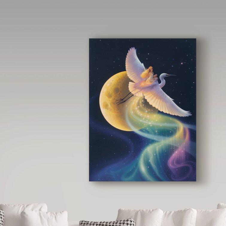 'Flight of the Aurora' Graphic Art Print on Wrapped Canvas