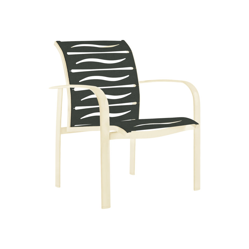 Laguna Beach Outdoor Dining Armchair, Graphite, Shell