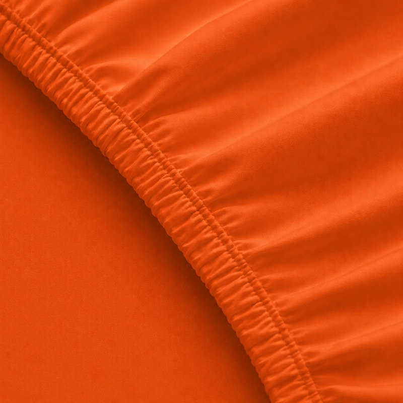 6-Piece Premium Deep Pockets Microfiber Sheet Set, Autumn Orange, Twin