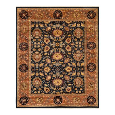 Burell Mogul One-of-a-Kind Hand-Knotted New Age 8'3"" x 10' Wool Area Rug in Navy/Orange/Sand -  Isabelline, 4392DC8F230044E5AD0AE7B47161E62E