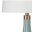 Ensemble de 2 lampes de table Modern Coastal Aqua Glass