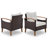 4-Piece Wicker Sofa Set With Acacia Wood And Weather-Resistant Cushions