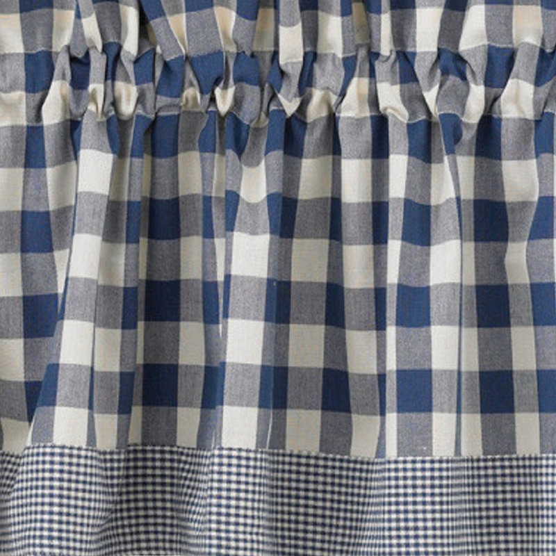  Cantonnière bleue 72 x 14, Bleu