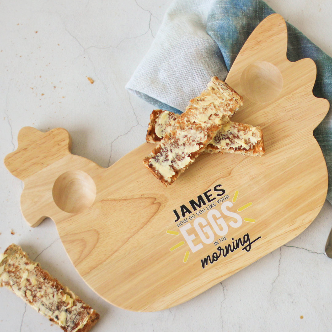 East Urban Home Jhuma Wood Egg Cup