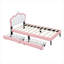 Lit simple tapissier princesse avec tête de lit couronne et 2 tiroirs