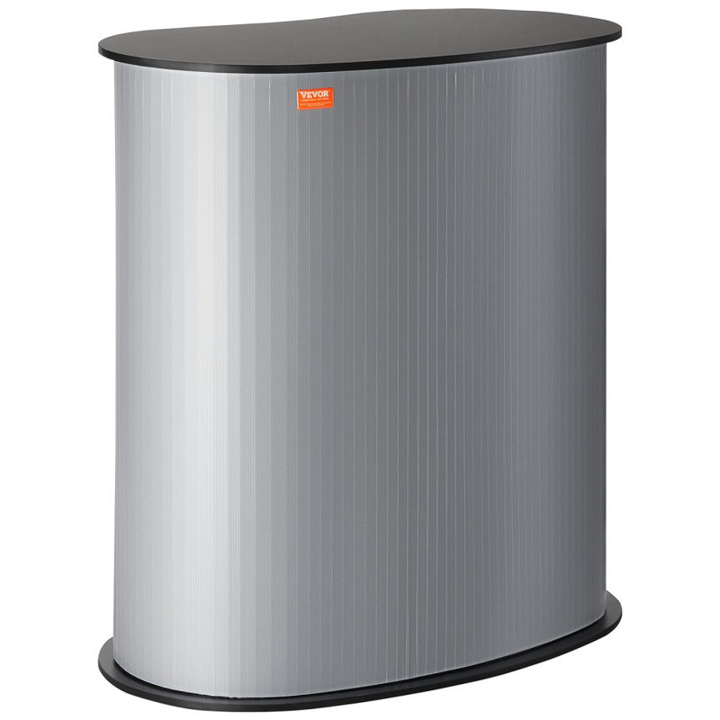 Portable Tradeshow Podium Table, 35.43" x 19.29" x 37.01", Display Exhibition Counter Stand