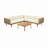 Sectional Seating Group With Waterproof Cushions - Premium Outdoor Sofa Set(Cushion)