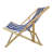 Dark Blue Populus Wood Sling Chair For Pool Area - Folding Lounge Chair, 25.2 In. Package Width, 7.79 Lb Weight Outdoor Spaces Chaise Lounge, Weight, 220 Lbs Capacity
